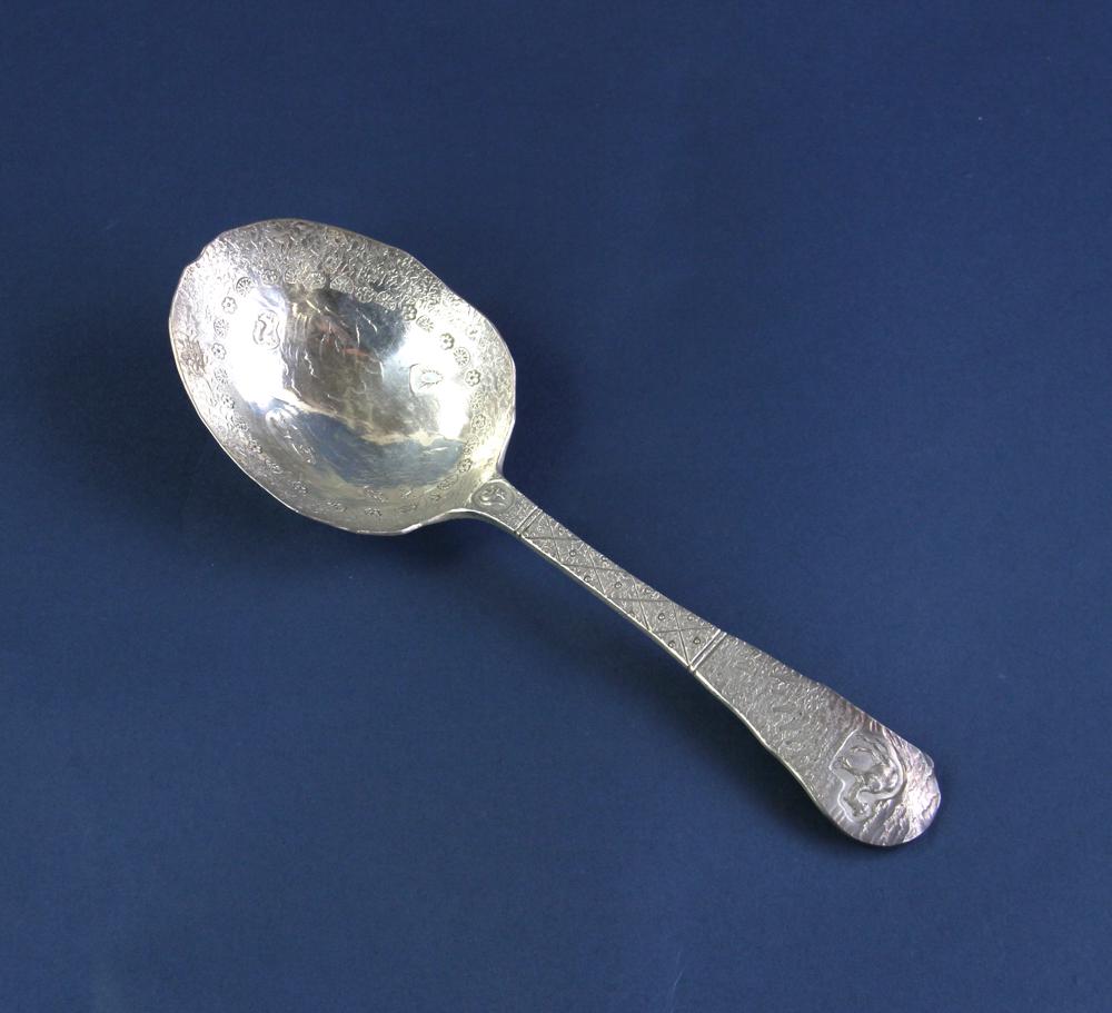 Rare Gorham Hammered Sterling Spoon (1 of 5)