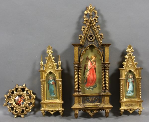 (3) Italian and (1) French Grand Tour Frames