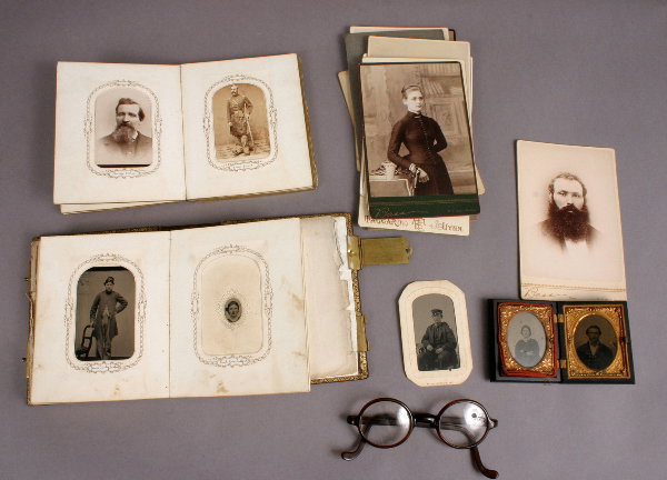 COLLECTION OF TINTYPES AND CARTES DE VISITE