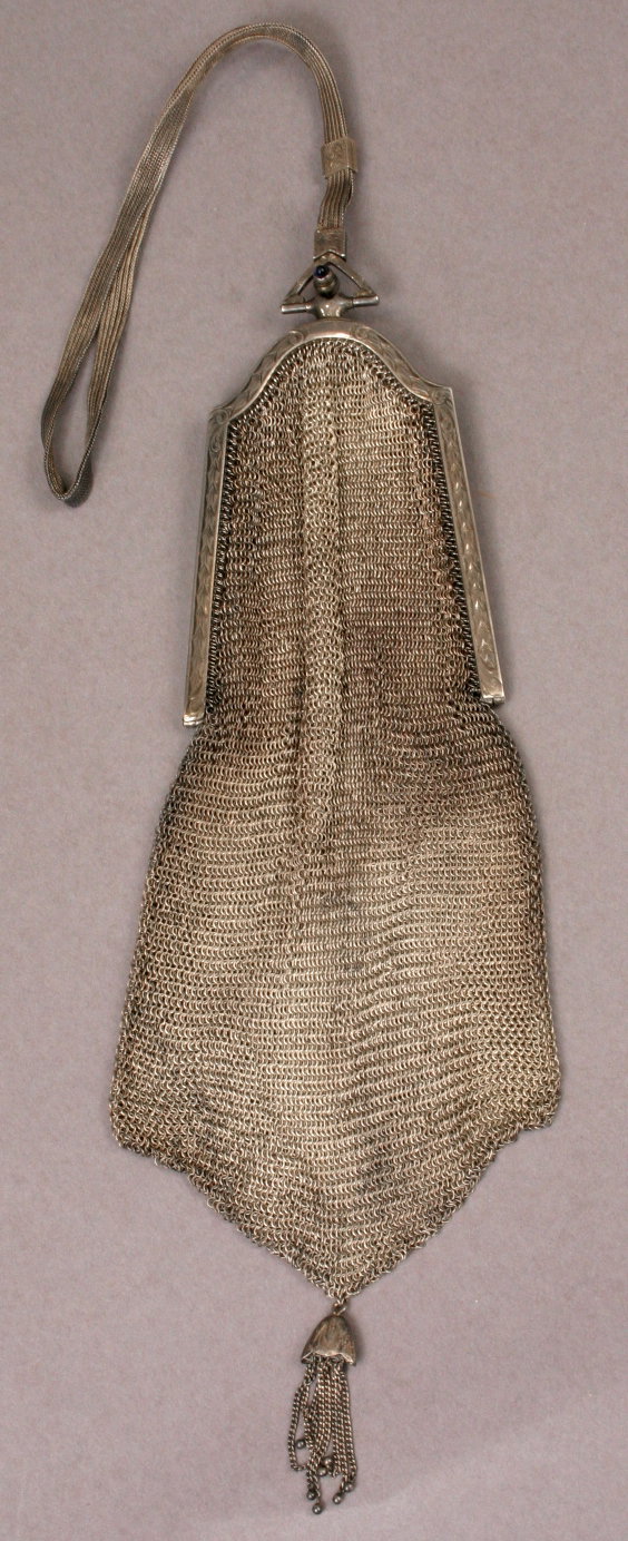 WHITING & DAVIS STERLING MESH BAG