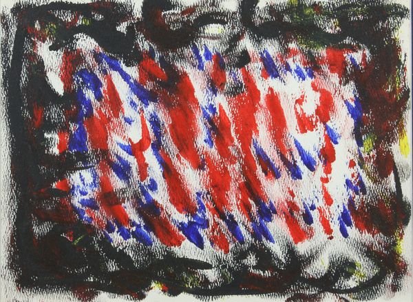 Four W/C and pochoir abstracts by Raoul Suarez - 3