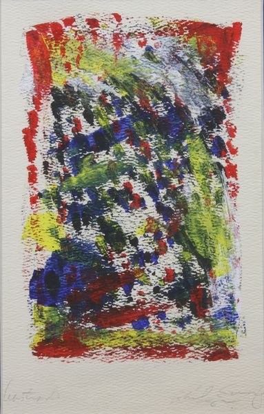 Four W/C and pochoir abstracts by Raoul Suarez - 4
