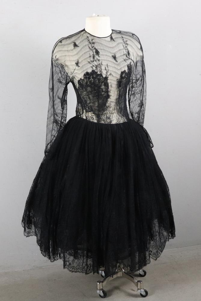 John Anthony Black Tulle Evening Dress: John Anthony black tulle evening dress, size 12. Good condition.