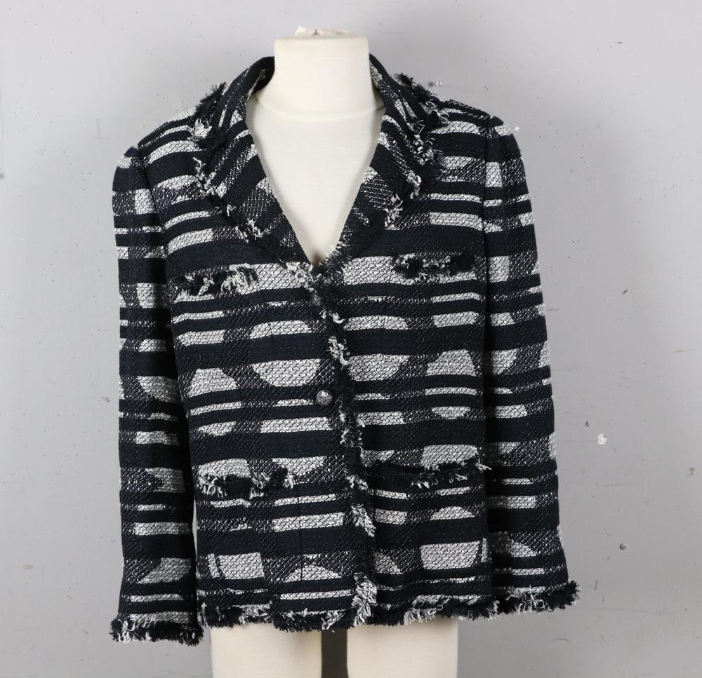 Chanel Black and White Tweed Blazers (1 of 3)