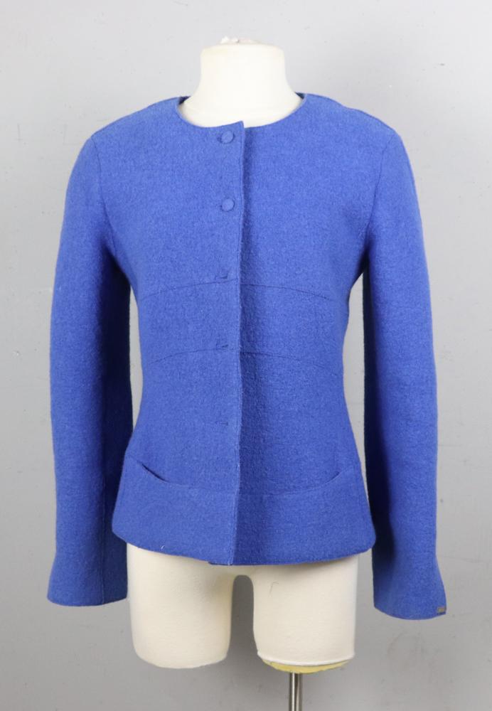Chanel Blue Wool Jacket (1 of 3)