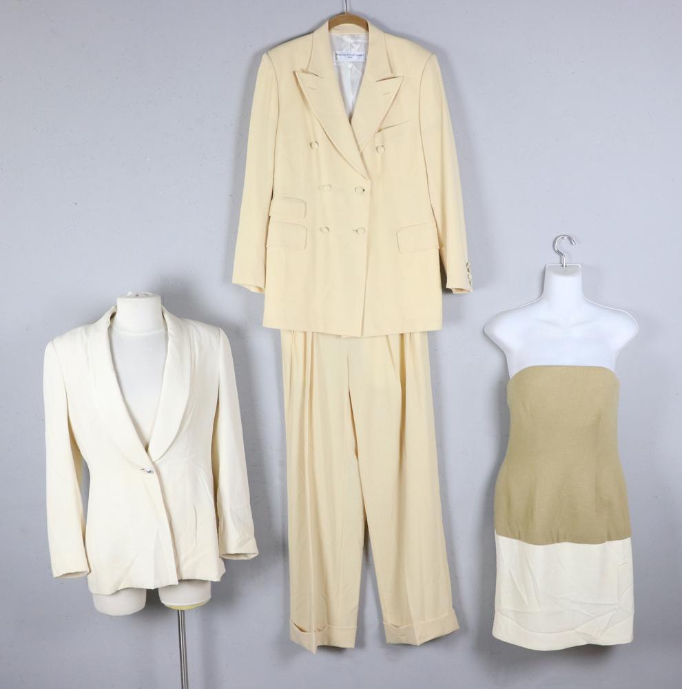 John Anthony Dress and Jacket, Cream Suit (1 of 3)