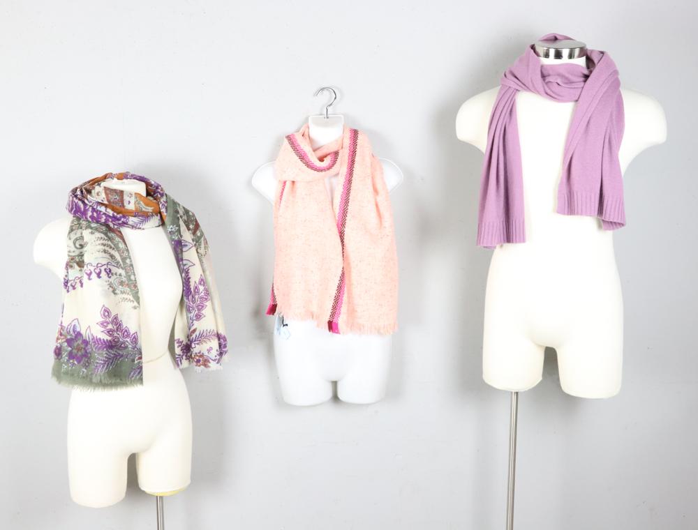 Group of Ladies Cashmere Scarves (1 of 5)