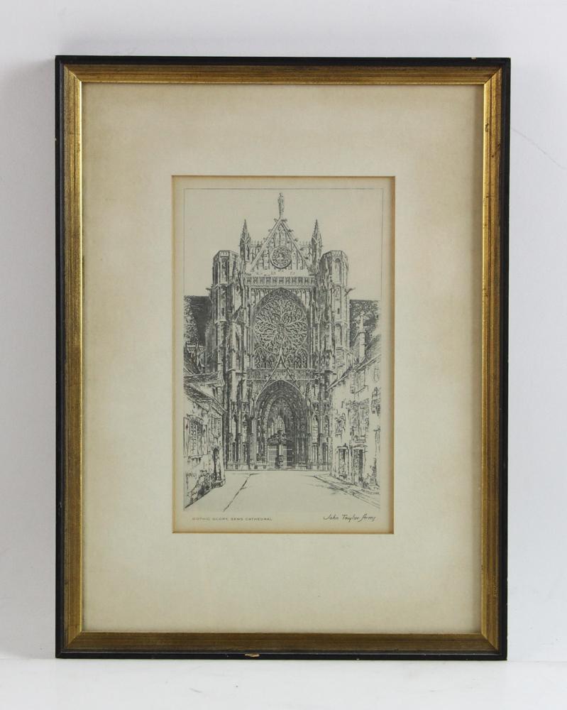 John Taylor Arms Sens Cathedral Etching (1 of 8)