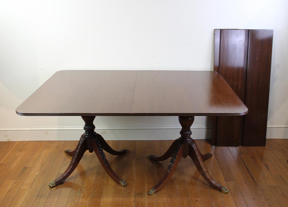 Regency Style Solid Mahogany Dining Table (1 of 1)