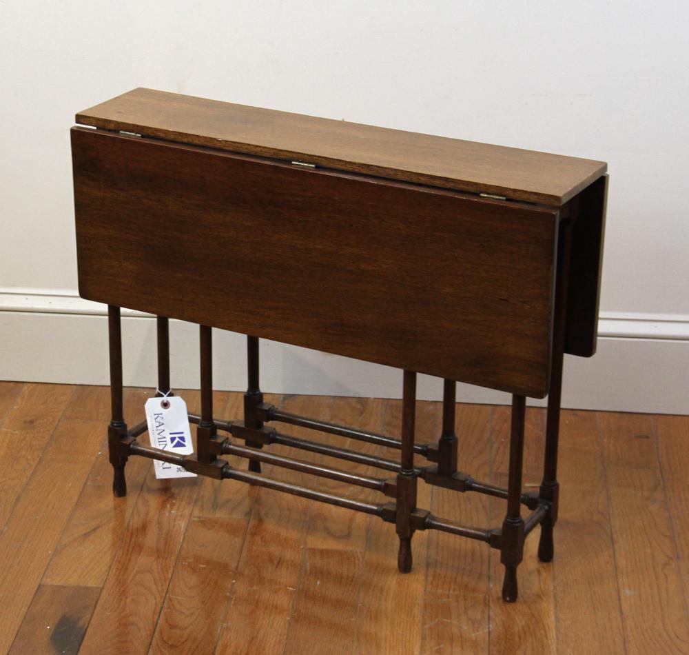 English Diminutive Mahogany Drop Leaf Table (1 of 5)