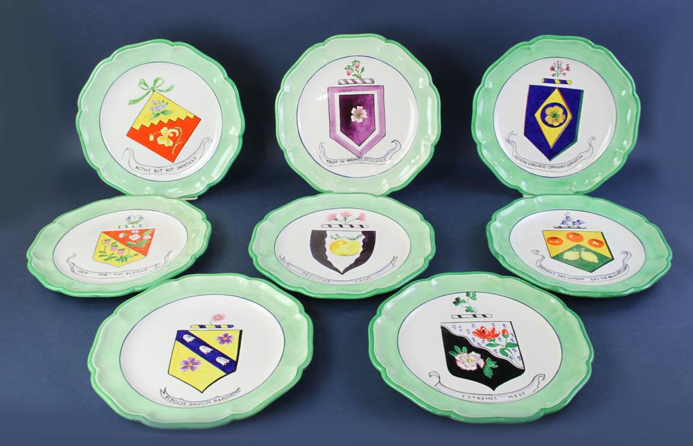 Italian Plates with Crests (1 of 8)
