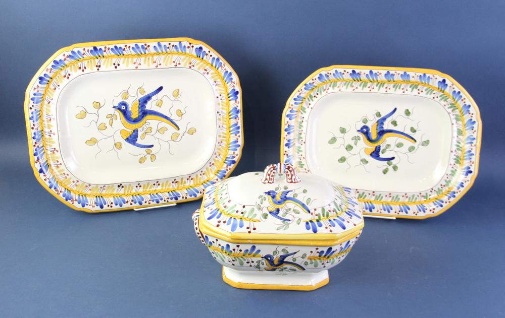 VL Lisboa Earthernware Soup Tureen with Underplates (1 of 8)