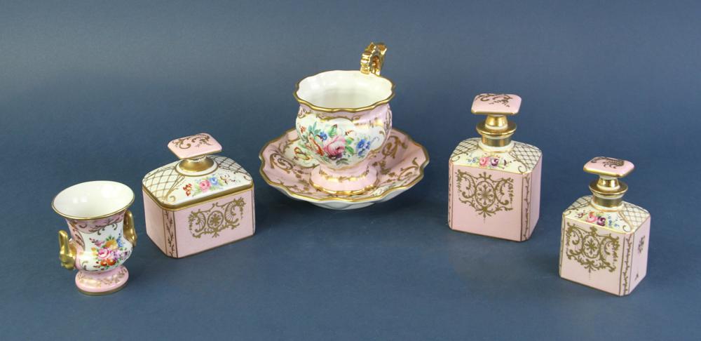 Le Tallec Boudoir Bottles, Urn, Cup and Saucer (1 of 10)