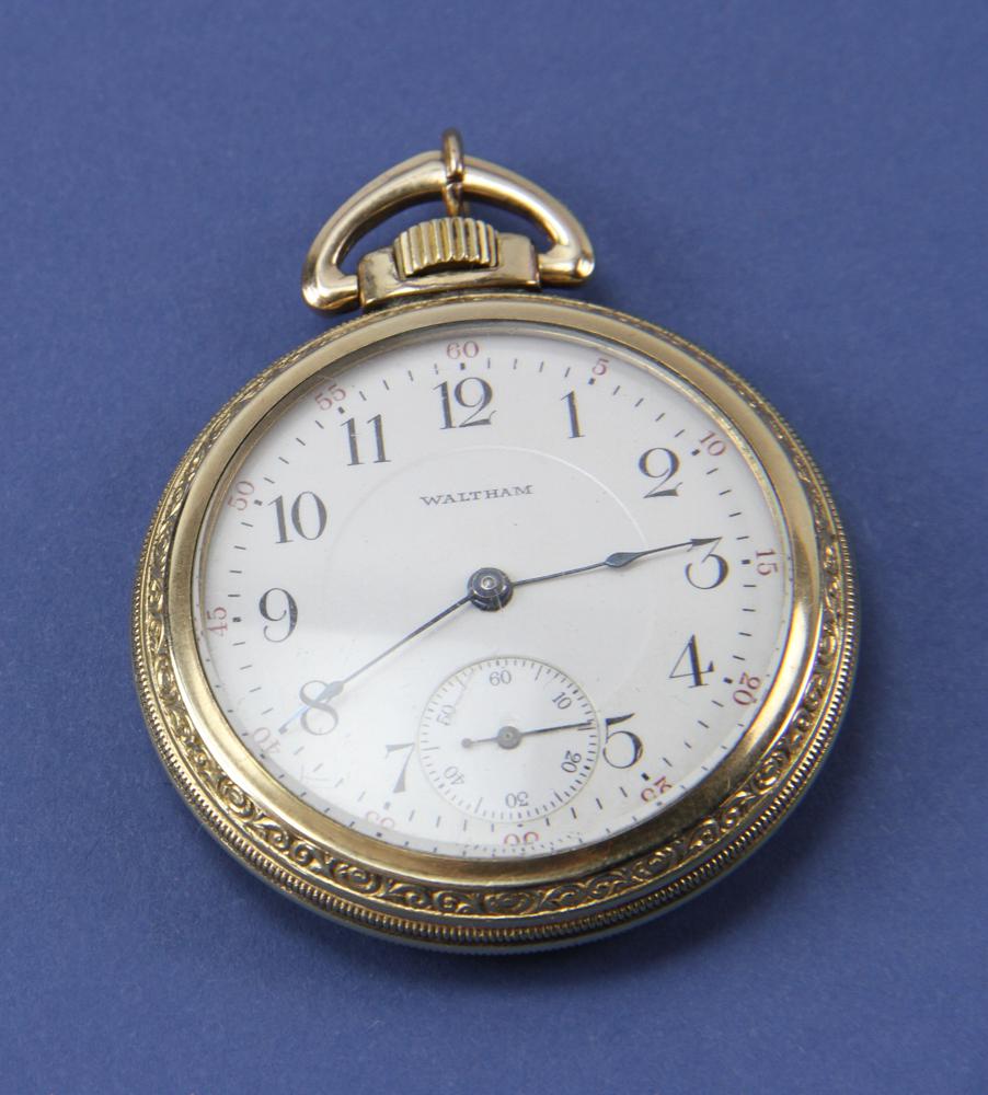 Waltham Gold Plated Pocket Watch (1 of 2)