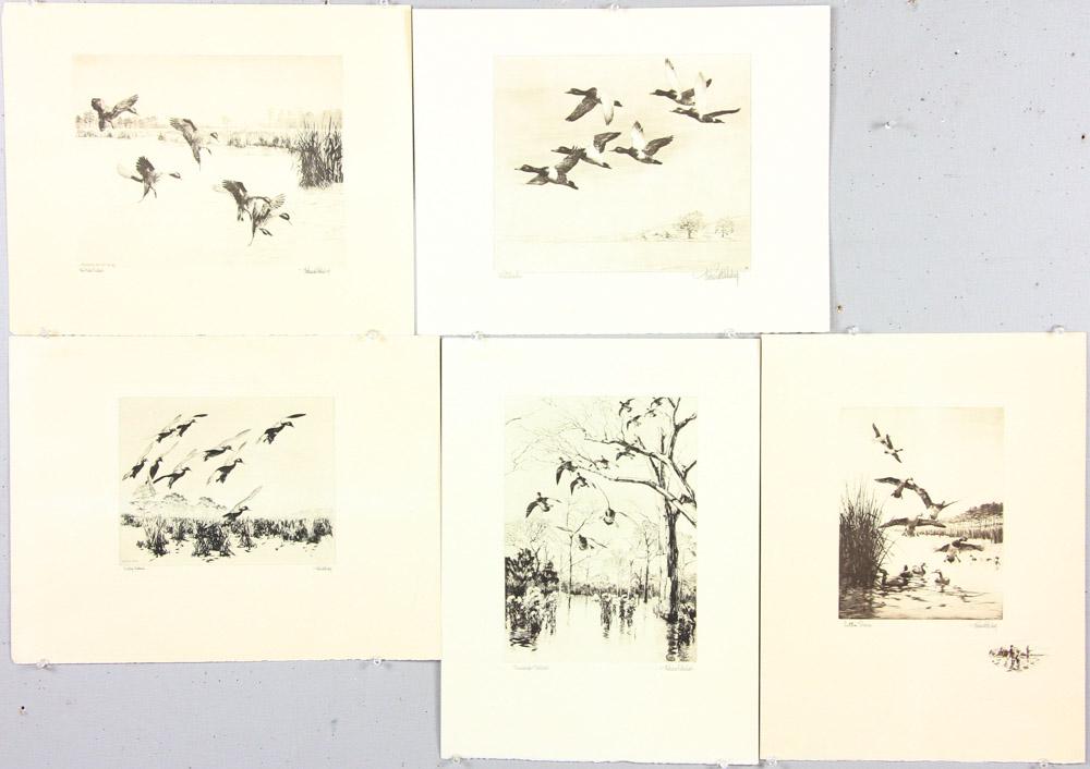 Five Etching Reprints of Ducks (1 of 6)