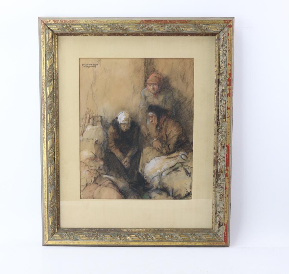 Herman Moerkerk, Woman Getting Warm, Pastel (1 of 5)