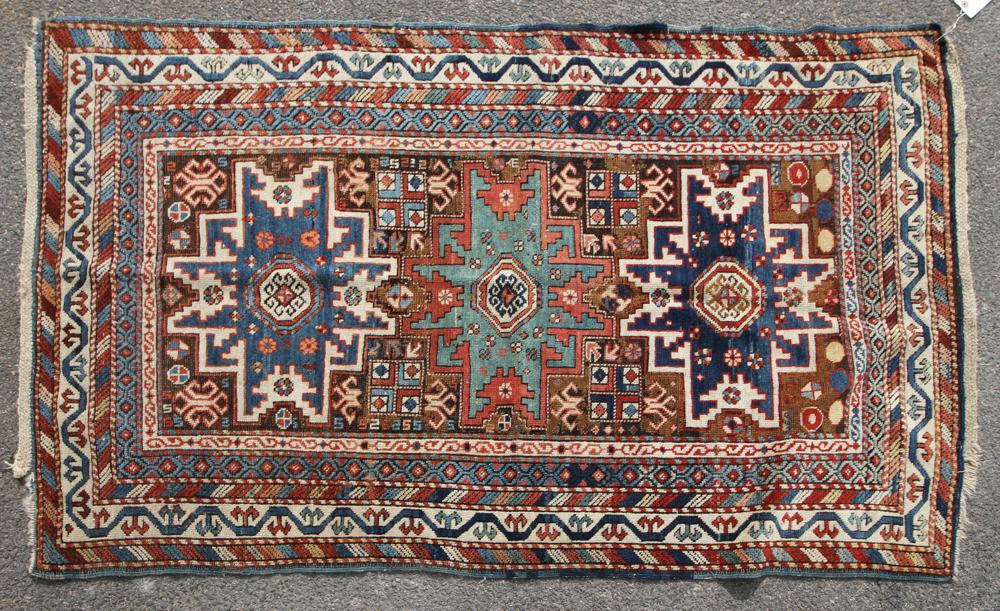 19thC Kuba Caucasian Rug (1 of 6)
