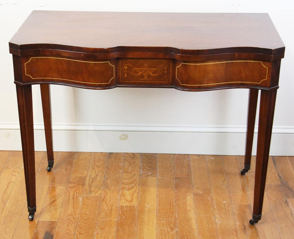 Federal Style Mahogany Games Table (1 of 9)