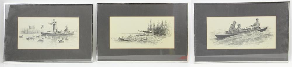 John Scott, Original Duck Hunting Drawings (1 of 10)