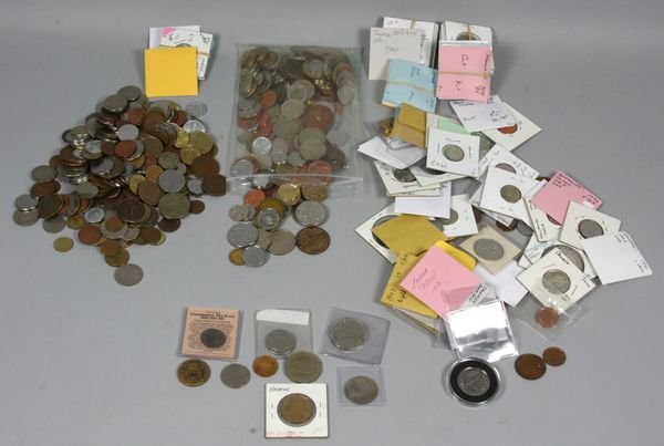 Large group of assorted world coins
