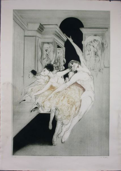 G.H. (Gatja Helgart) Rothe, "Bolshoi", Lithograph: Gatja Helgart Rothe (American, 1935-2007), "Bolshoi", lithograph on paper, 99/99, signed G.H. Rothe in pencil lower right below the print, 35" x 24" image on paper 41" x 29 1/2", unframed. Good condit