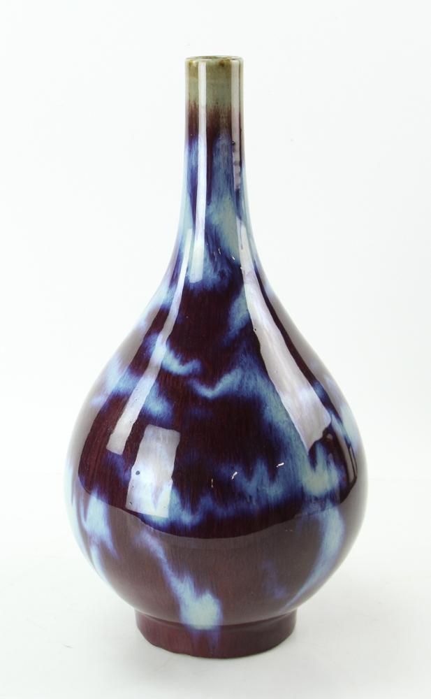 Chinese Flambe Glazed Bottle Vase Yongzheng (1 of 6)