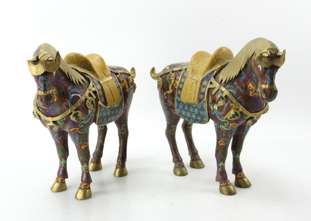 Chinese Cloisonne Horses (1 of 8)