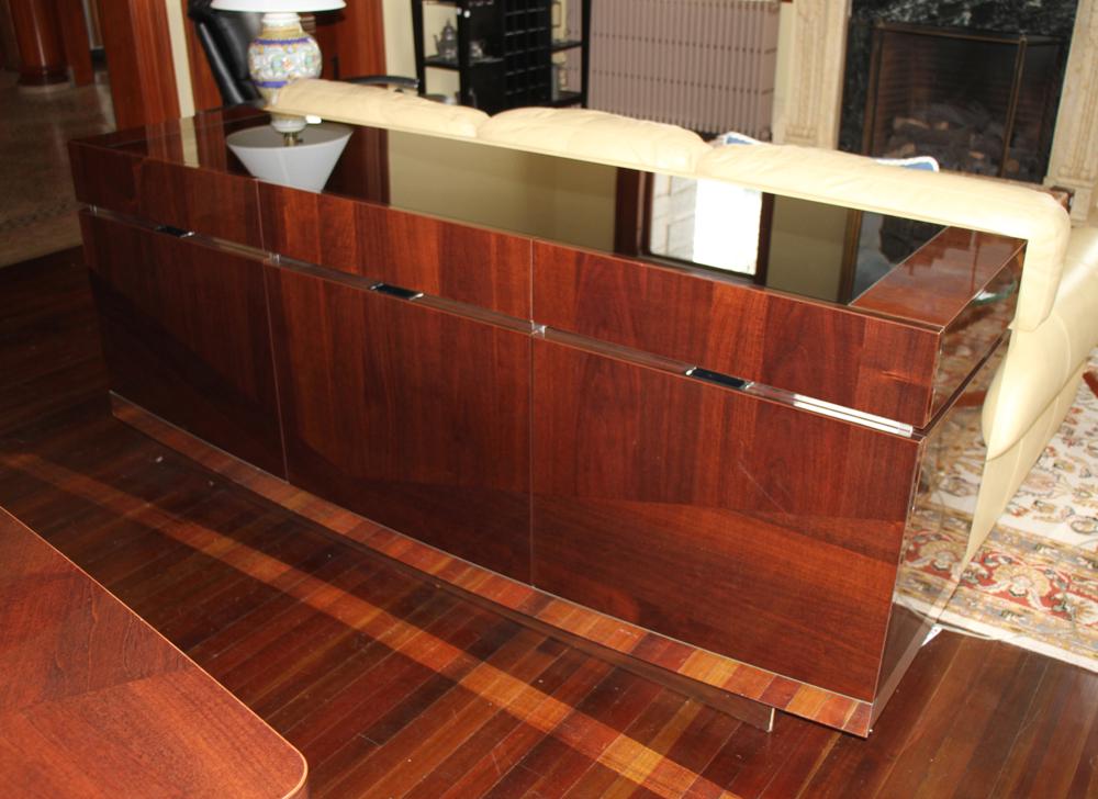 Contemporary Italian Mahogany Buffet (1 of 2)