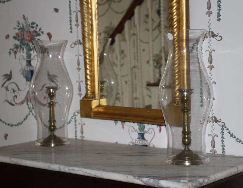 Colorless Glass Hurricane Shades (1 of 2)