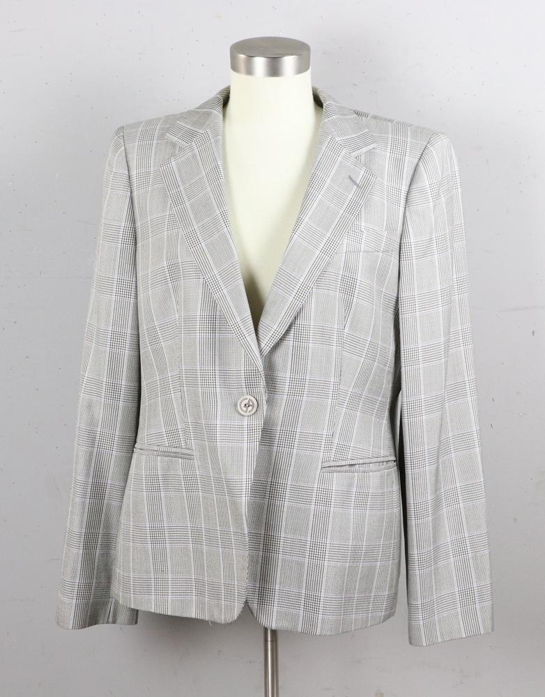 Giorgio Armani Lightweight Glen Plaid Blazer: Giorgio Armani lightweight glen plaid blazer, size 48.