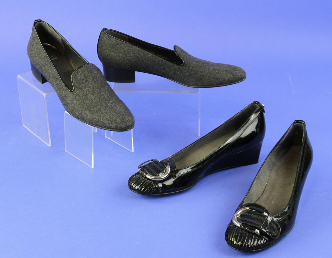 Stuart Weitzman Narrow Wedges and Flats: Stuart Weitzman wedges size 8 narrow and size 8 narrow flats.