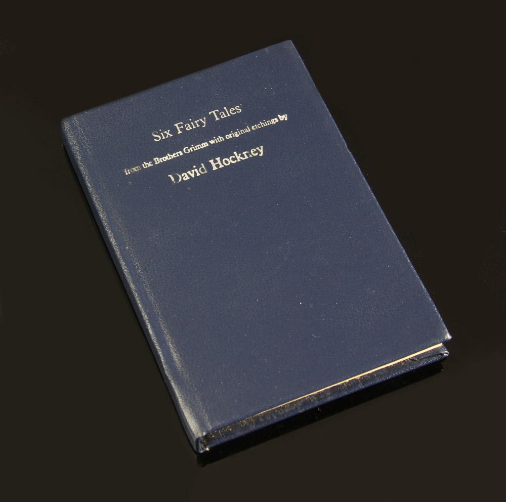 David Hockney Six Fairy Tales Book: David Hockney 'Six Fairy Tales' miniature book, circa 1970. Good condition. Provenance: Florida estate.