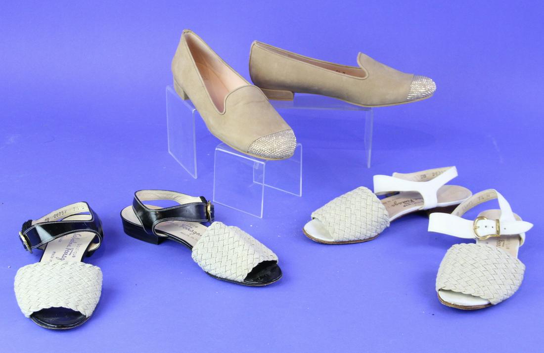 Stuart Weitzman Flats, Ferragamo Sandals (1 of 5)