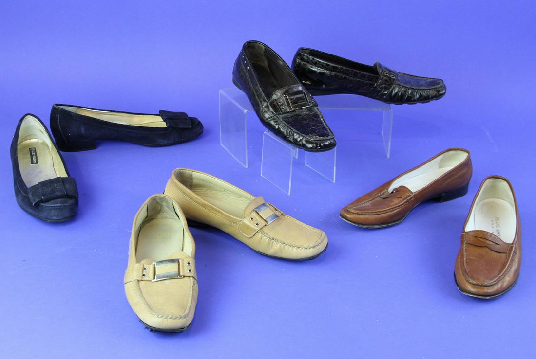 Loafers, Including Stuart Weitzman: Four pairs of women's loafers to include Stuart Weitzman.
