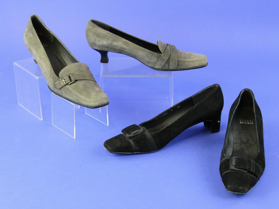 Stuart Weitzman Narrow Pumps: Two pairs of Stuart Weitzman pumps, narrow.