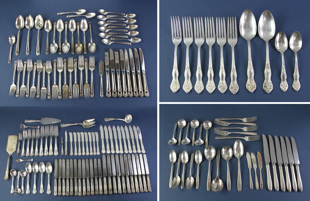 Sets of Silverplate Flatware (1 of 8)