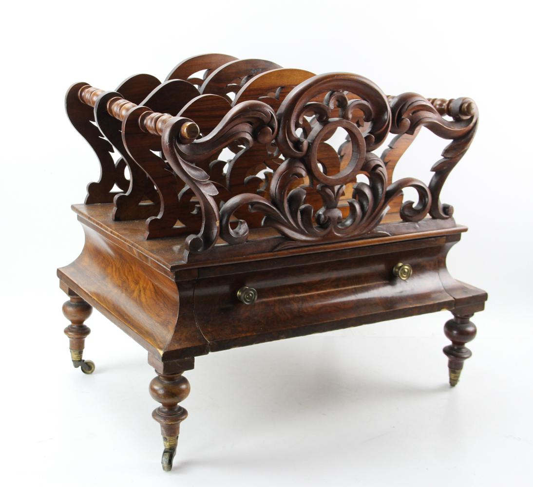 English Rosewood Canterbury: English Rosewood Canterbury 19th century.