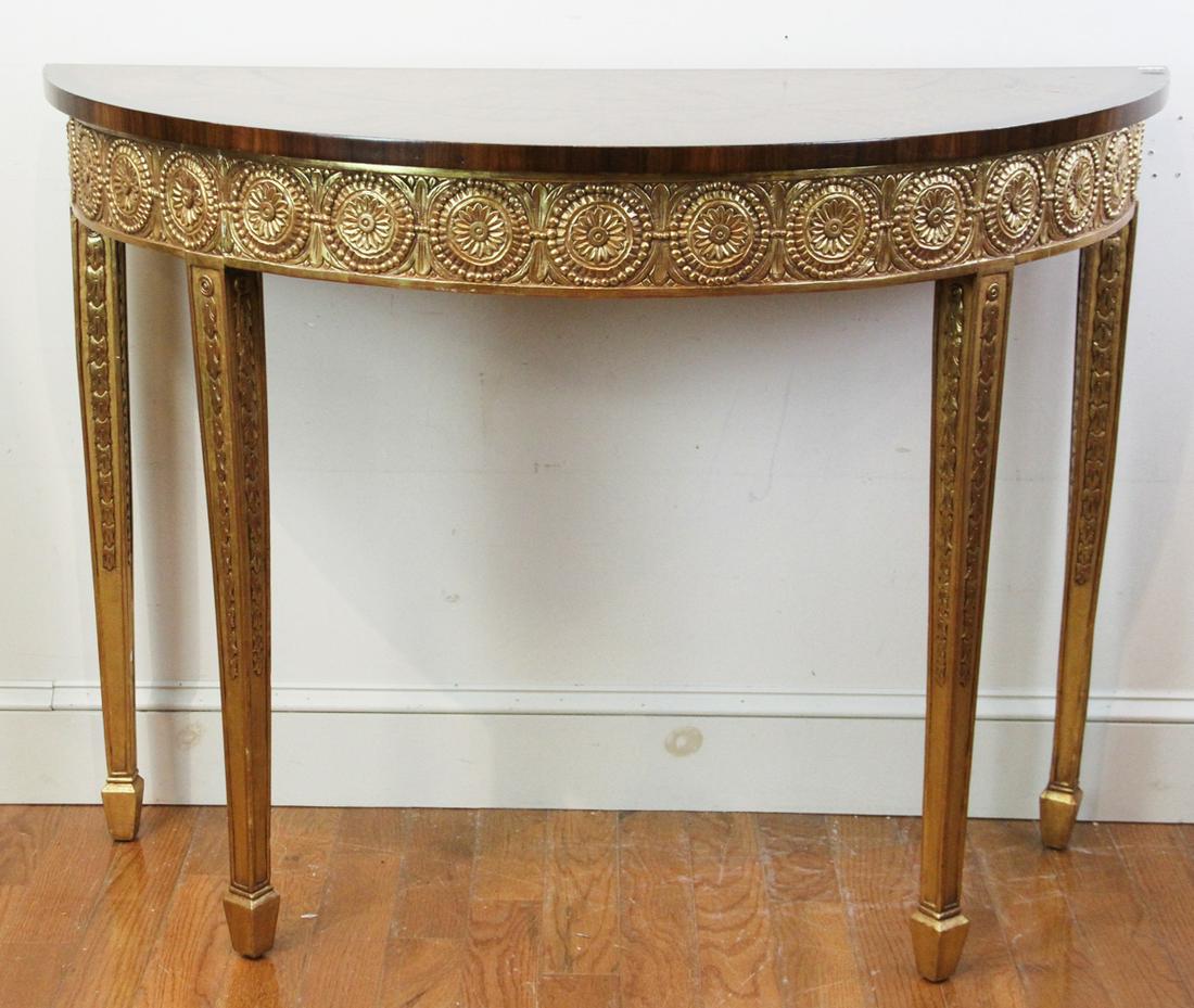 English Adam Style D-Shaped Table (1 of 5)