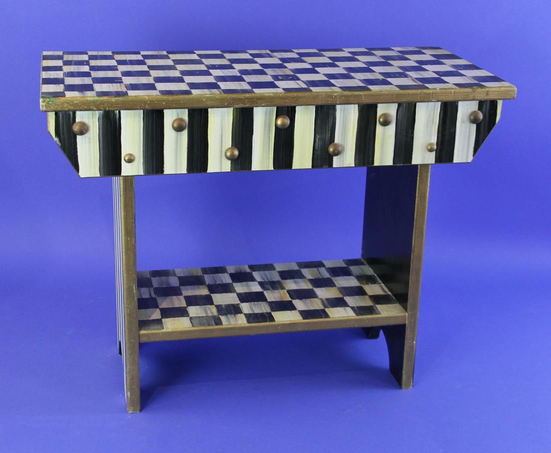 MacKenzie-Childs Painted Bench (1 of 2)