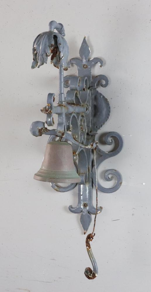 Wrought Iron and Brass Wall Bell (1 of 1)