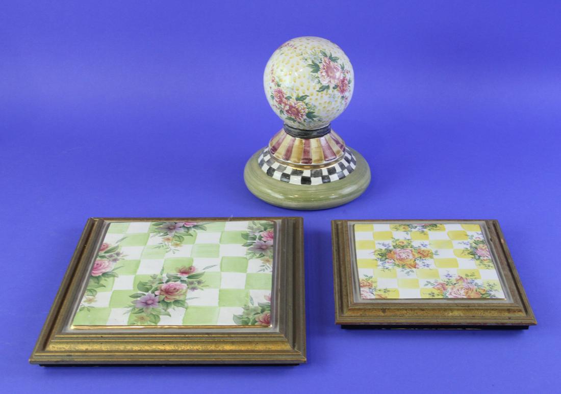 MacKenzie-Childs Trivets and Ball Post (1 of 3)