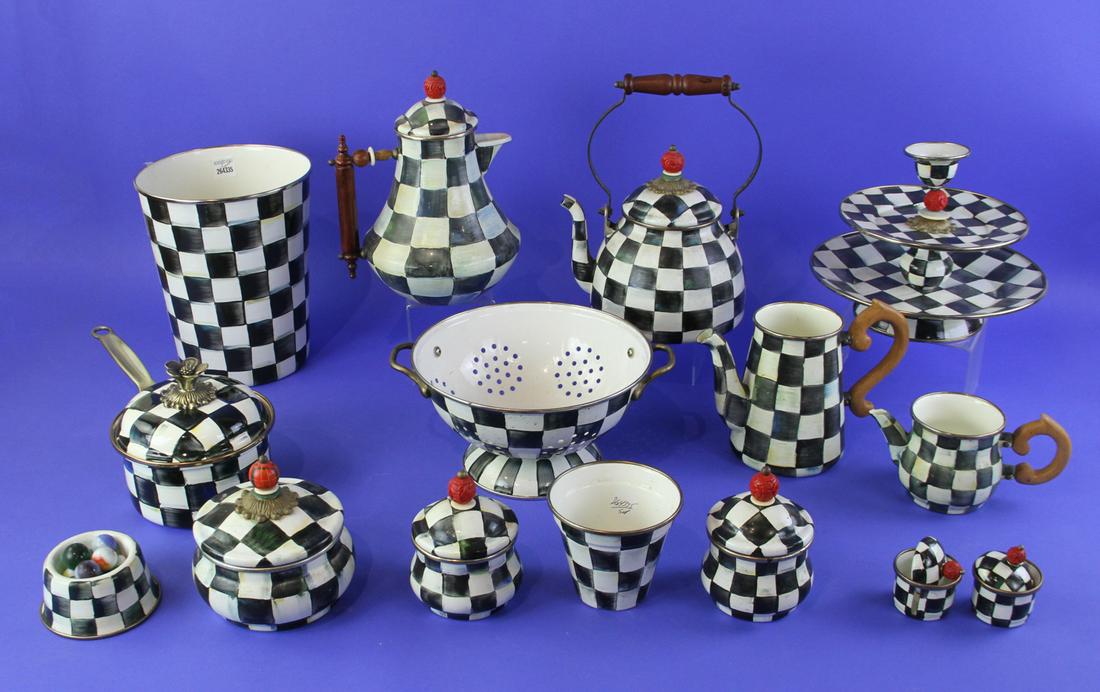 MacKenzie-Childs Black and White Tinware (1 of 7)