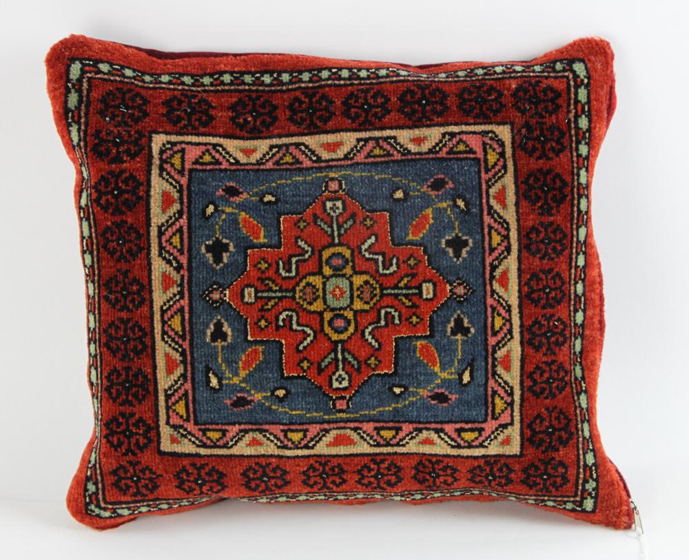 Persian Pillow Bidjar Bag Face: Persian Pillow Bidjar Bag Face, 14" x 16". Provenance: West Palm Beach, Florida estate.