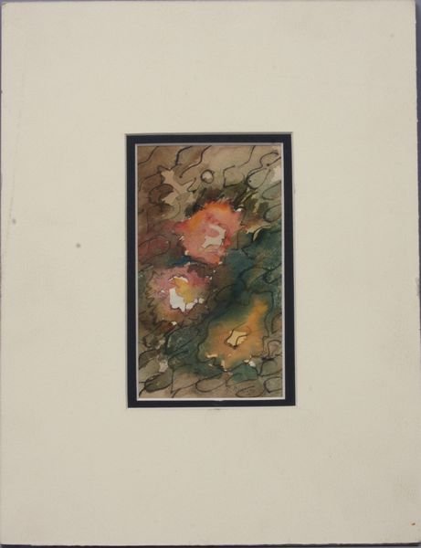 Signed H. Matisse, abstract, W/C: Signed H. Matisse, abstract, w/c, 1928, 5" x 3", 11" x 8 1/2" in mat, unframed. Provenance: Chucho Reyes Estate, Mexico City.