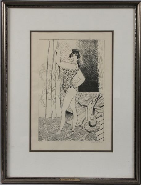 Walt Kuhn, Mirabell, lithograph: Walt Kuhn (1877-1949), Mirabell, lithograph, 17" x 11 1/2", 26 1/2" x 20 1/4" framed, signed LL, Sotheby's label verso. Good condition.