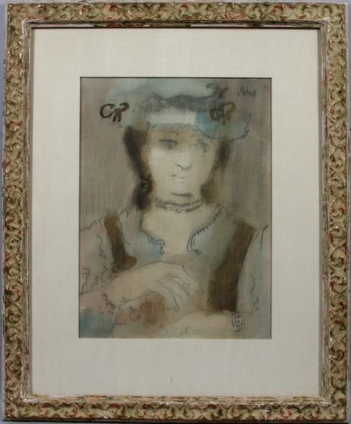 Conger Metcalf, portrait of young girl, pastel: Conger Metcalf (American, 1914-1998), portrait of a young girl, pastel, 13 1/2" x 10" (image), 22" x 18" framed and glazed, signed UR. Good condition.