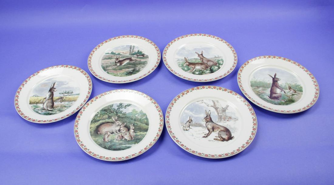German Standing Rabbit Plates (1 of 10)