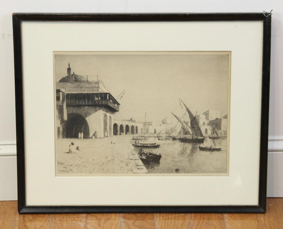 D Eldred Moracco View Etching (1 of 6)