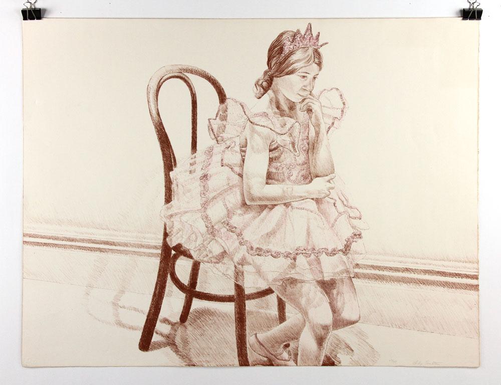 Pearlstein, Girl in Ballerina Dress, Lithograph (1 of 5)