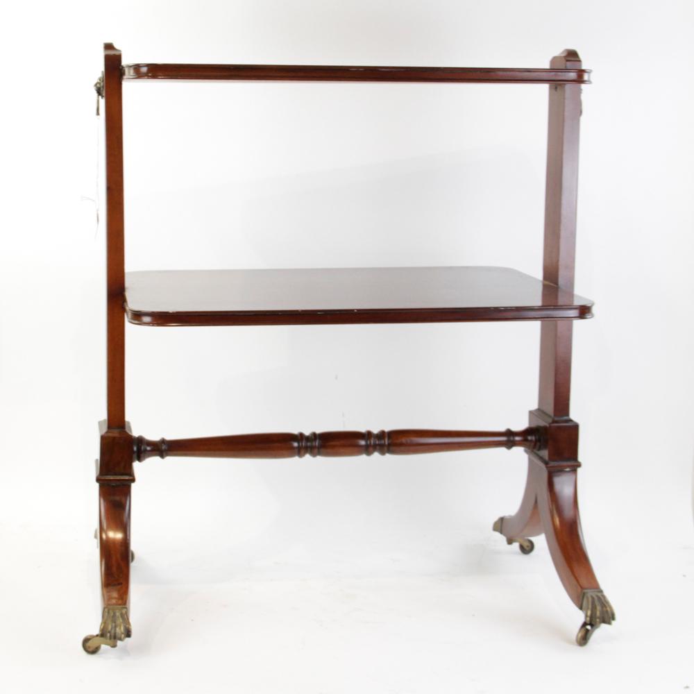 Regency Style Mahogany Serving Cart (1 of 5)